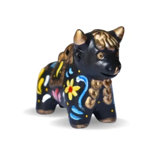 Torito de Pucará negro mini