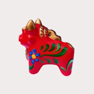 Torito de Pucará bebé rojo